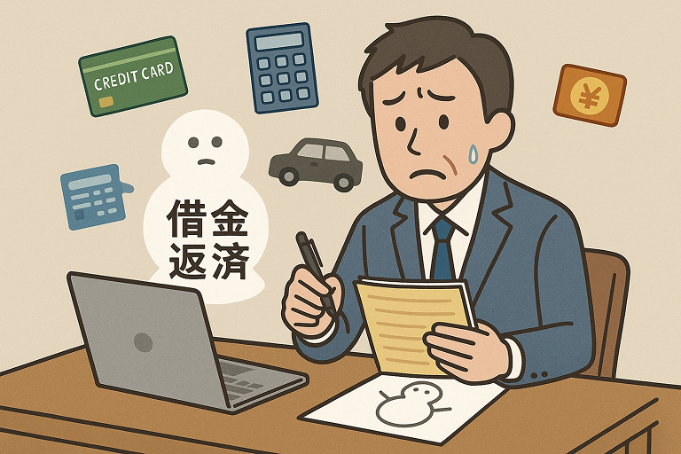 複数借金の返済に悩む