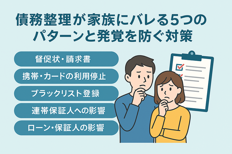 債務整理が家族にバレるパターン