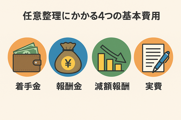 任意整理の4つの費用